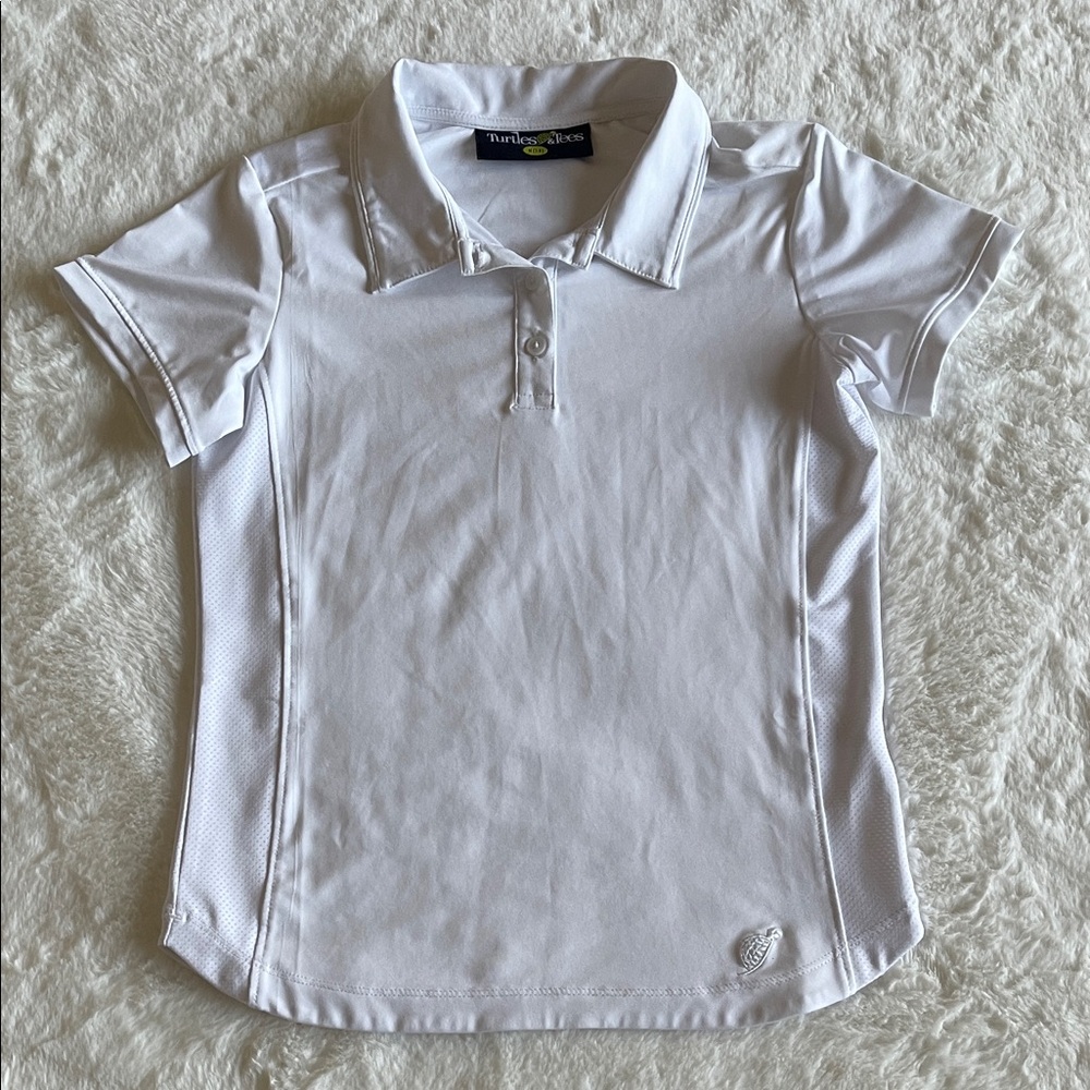 Turtles & Tees Kids Golf Polo Shirt SZ M 7-8